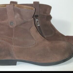Birkenstock Brown Suede Ankle Boots